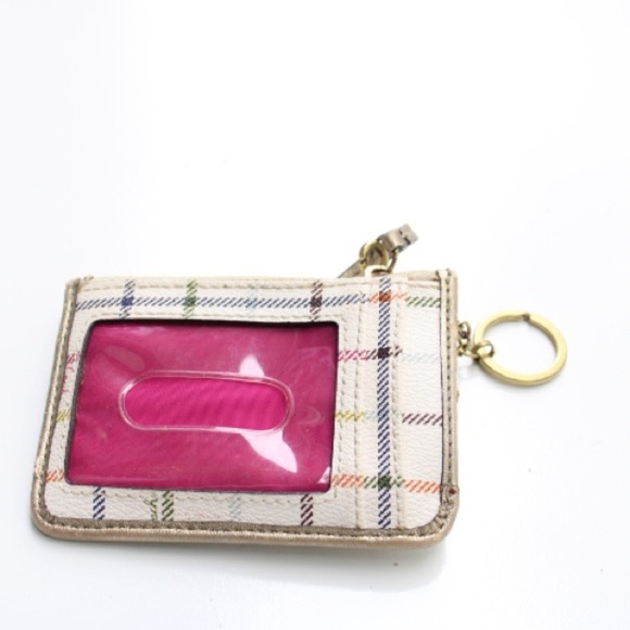 Coach Peyton Tattersall Plaid Wristlet - Picture 8 of 9